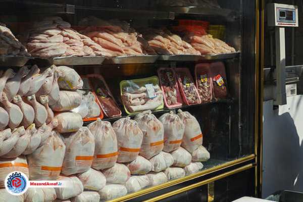 نرخ مرغ کشتار روز در مازندران ۷۷ هزار تومان است