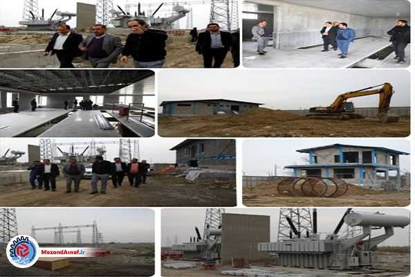 بازدید مدیرعامل شرکت برق منطقه‌ای مازندران و گلستان از پروژه احداث ایستگاه مریم‌آباد گرگان 