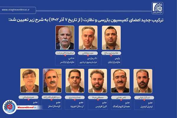 پورسلاخ «رئیس» و صادقی مرشت «منشی» کمیسیون بازرسی و نظارت اتاق اصناف ایران شدند