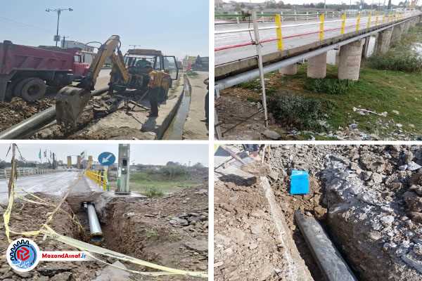 افزایش ظرفیت آبرسانی به روستای« چاری» بابل با اجرای خط انتقال جدید