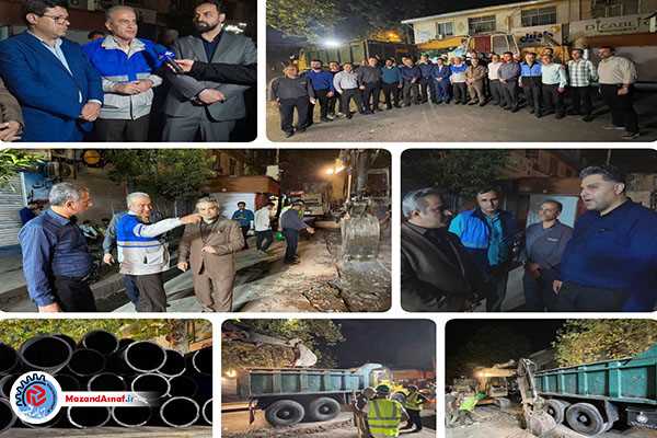 آغاز عملیات اجرایی تکمیل خط انتقال ۸۰۰ میلی متری قائم‌شهر