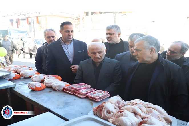 عکس| بازدید استاندار از بازار غرب مازندران
