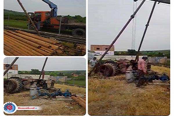 اجرای عملیات بهسازی چاه آب شرب روستای اسبوکلای ساری