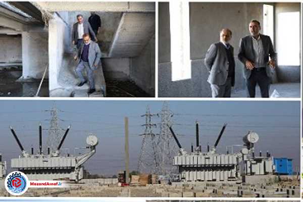 بازدید مدیرعامل شرکت برق منطقه‌ای مازندران و گلستان از پروژه احداث ایستگاه ۴۰۰ کیلوولت مریم‌آباد گرگان 