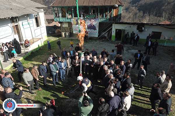 مشعل گاز در سماکوش‌محله بابل روشن شد